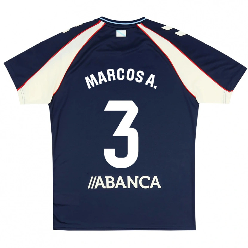 Danxen Heren Marcos Alonso #3 Koninklijk Blauw Rood Wit Uitshirt Uittenue 2026/27 T-Shirt België