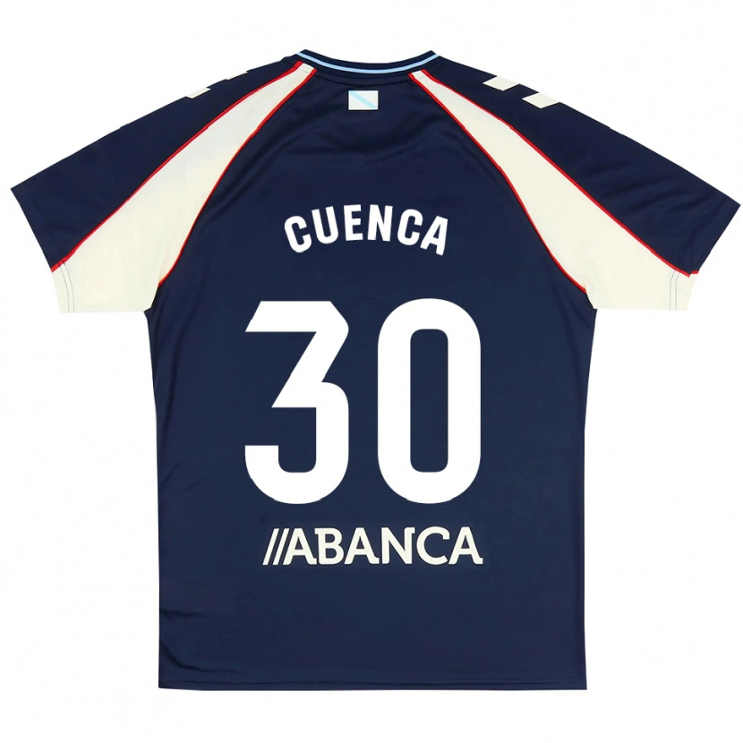 Danxen Heren Hugo Cuenca #30 Koninklijk Blauw Rood Wit Uitshirt Uittenue 2026/27 T-Shirt België