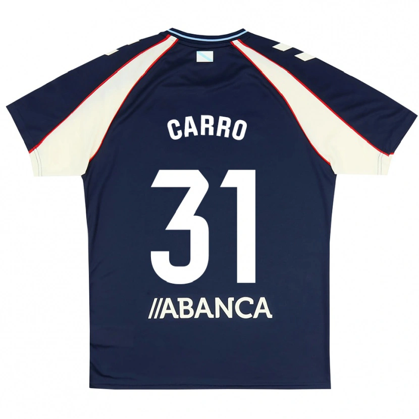 Danxen Heren Cristian Carro #31 Koninklijk Blauw Rood Wit Uitshirt Uittenue 2026/27 T-Shirt België