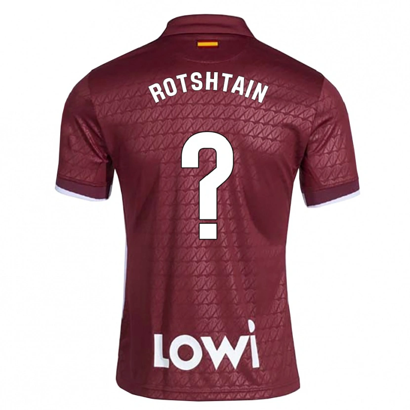 Danxen Heren Itay Rotshtain #0 Donkerrood Wit Uitshirt Uittenue 2026/27 T-Shirt België