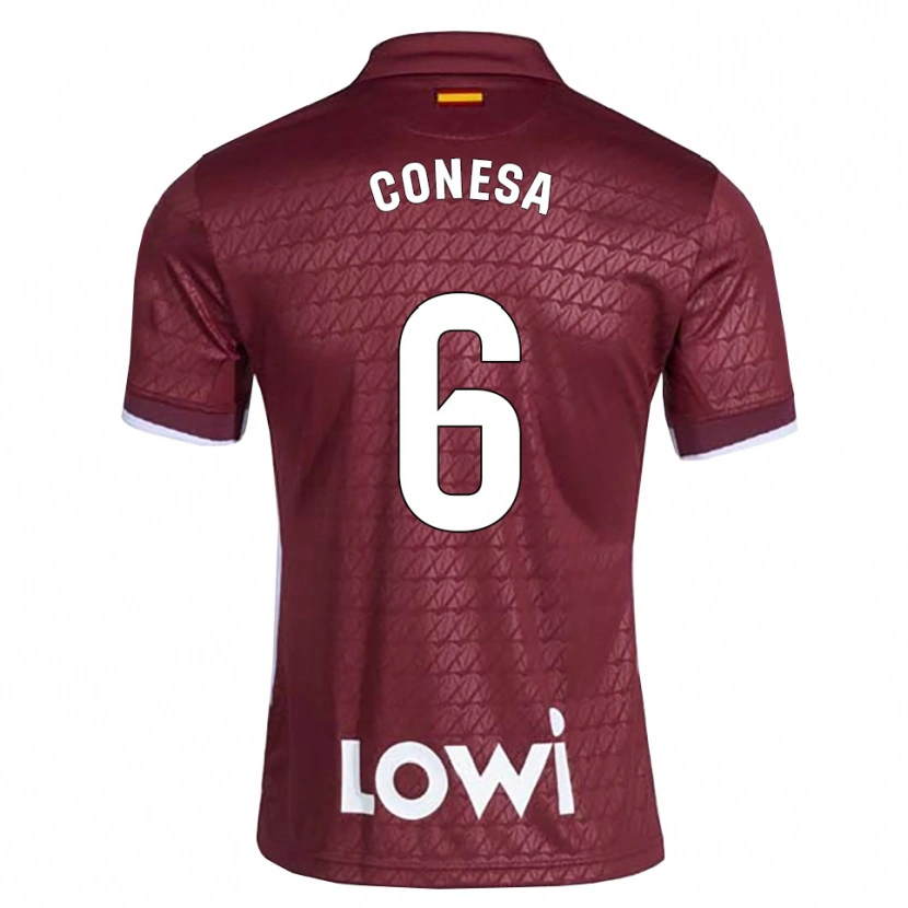 Danxen Heren Nico Conesa #6 Donkerrood Wit Uitshirt Uittenue 2026/27 T-Shirt België
