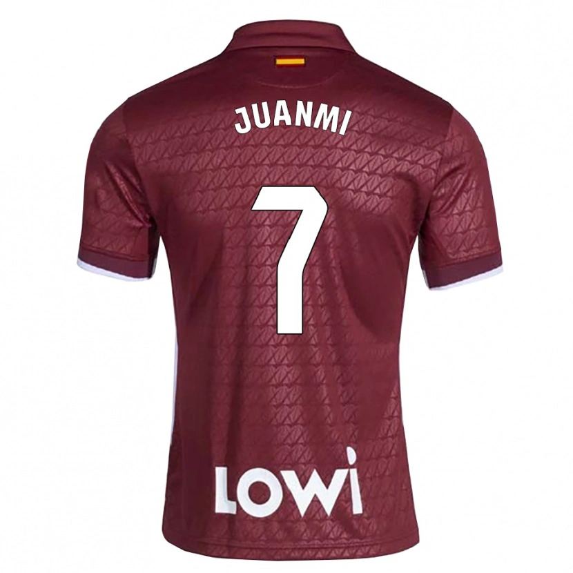 Danxen Heren Juan Miguel Jiménez López #7 Donkerrood Wit Uitshirt Uittenue 2026/27 T-Shirt België