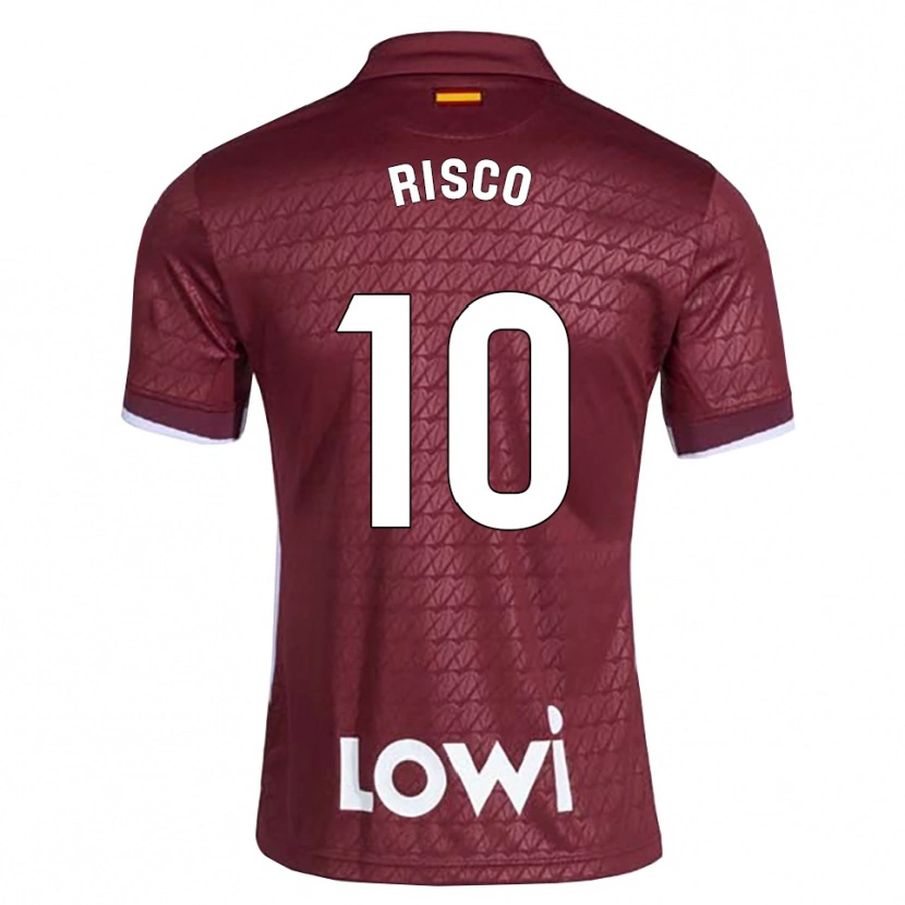 Danxen Heren Alberto Risco #10 Donkerrood Wit Uitshirt Uittenue 2026/27 T-Shirt België