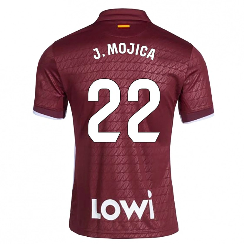 Danxen Heren Johan Mojica #22 Donkerrood Wit Uitshirt Uittenue 2026/27 T-Shirt België