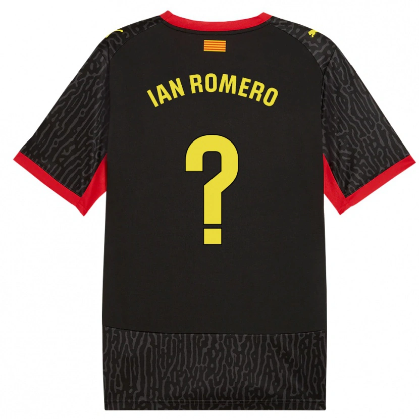 Danxen Heren Ian Romero #0 Zwart Geel Rood Uitshirt Uittenue 2026/27 T-Shirt België