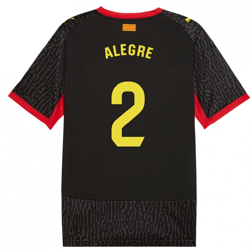 Danxen Heren Marc Alegre #2 Zwart Geel Rood Uitshirt Uittenue 2026/27 T-Shirt België
