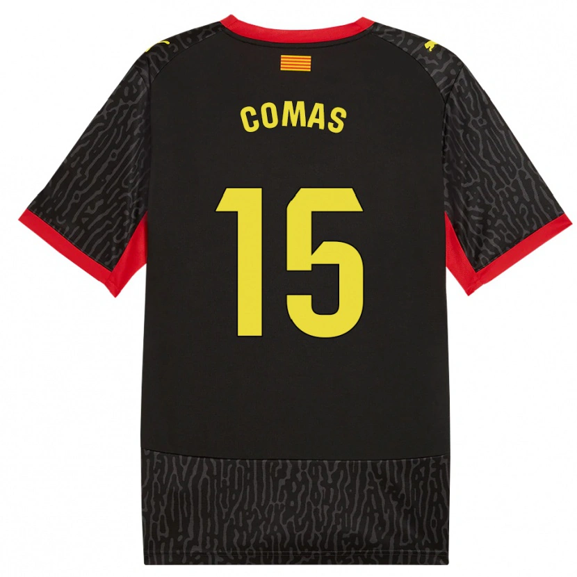 Danxen Heren Oriol Comas #15 Zwart Geel Rood Uitshirt Uittenue 2026/27 T-Shirt België