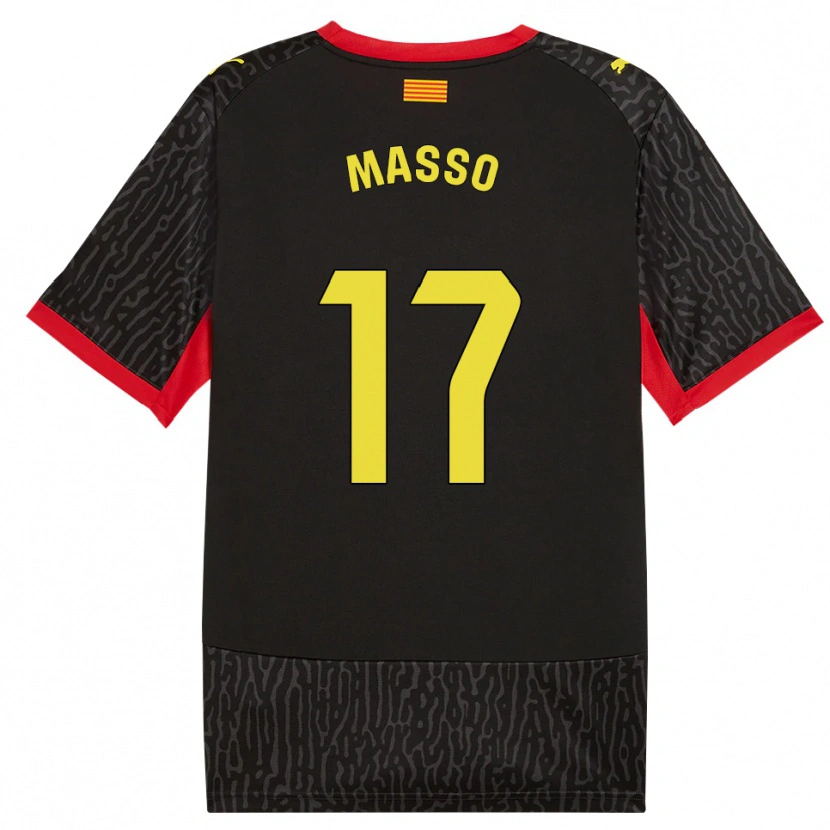 Danxen Heren Ainoa Massó #17 Zwart Geel Rood Uitshirt Uittenue 2026/27 T-Shirt België