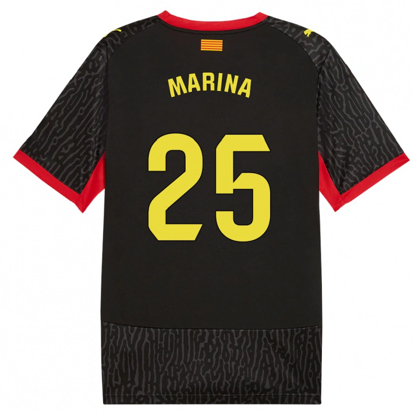 Danxen Heren Sergi Marina #25 Zwart Geel Rood Uitshirt Uittenue 2026/27 T-Shirt België