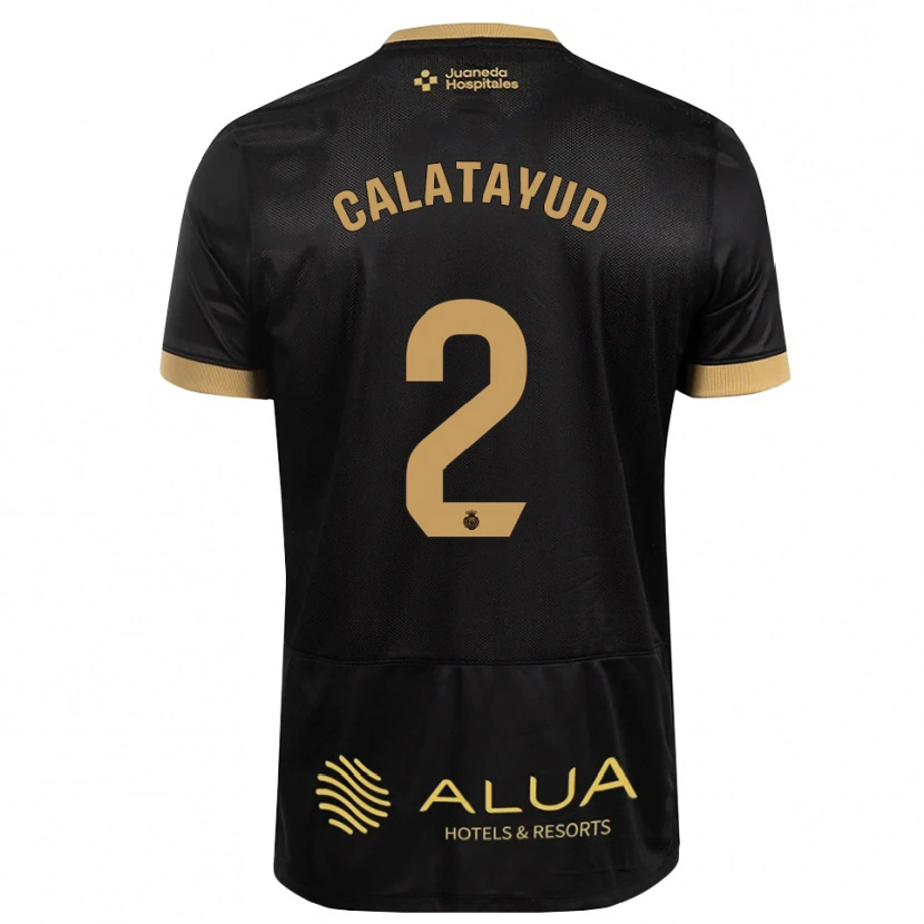 Danxen Heren Miguel Calatayud #2 Zwart Zandbruin Zwaar Hout Uitshirt Uittenue 2026/27 T-Shirt België