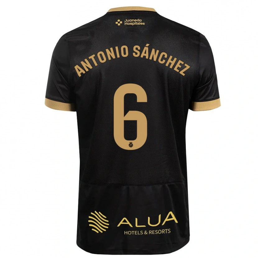 Danxen Heren Antonio Sánchez #6 Zwart Zandbruin Zwaar Hout Uitshirt Uittenue 2026/27 T-Shirt België