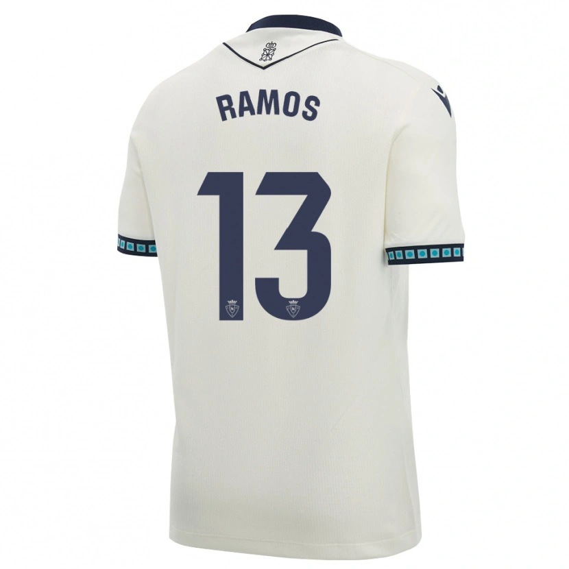 Danxen Heren Darío Ramos #13 Wit Zwart Licht Hemelsblauw Uitshirt Uittenue 2026/27 T-Shirt België