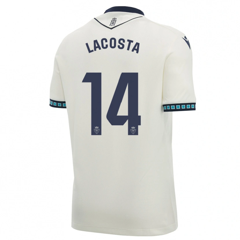 Danxen Heren Iara Lacosta Sanchez #14 Wit Zwart Licht Hemelsblauw Uitshirt Uittenue 2026/27 T-Shirt België