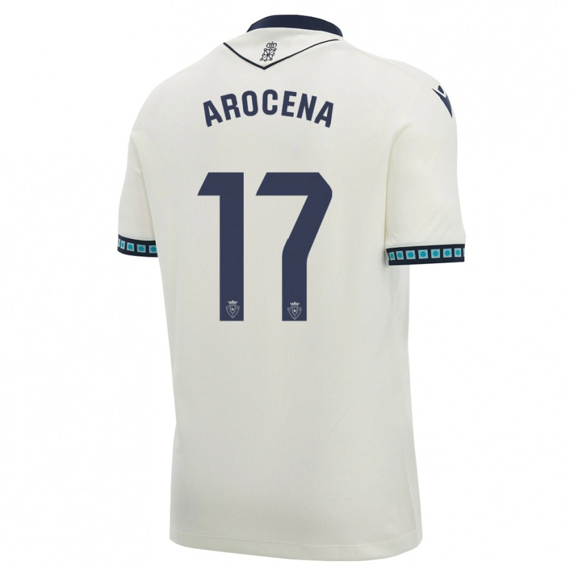 Danxen Heren Asier Arocena #17 Wit Zwart Licht Hemelsblauw Uitshirt Uittenue 2026/27 T-Shirt België