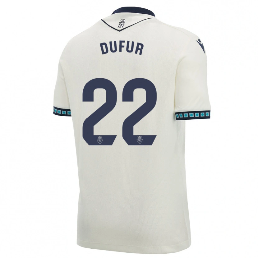 Danxen Heren Ander Dufur #22 Wit Zwart Licht Hemelsblauw Uitshirt Uittenue 2026/27 T-Shirt België