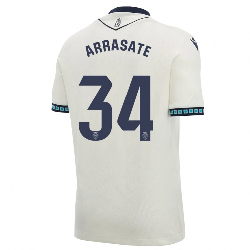 Danxen Heren Ibai Arrasate #34 Wit Zwart Licht Hemelsblauw Uitshirt Uittenue 2026/27 T-Shirt België