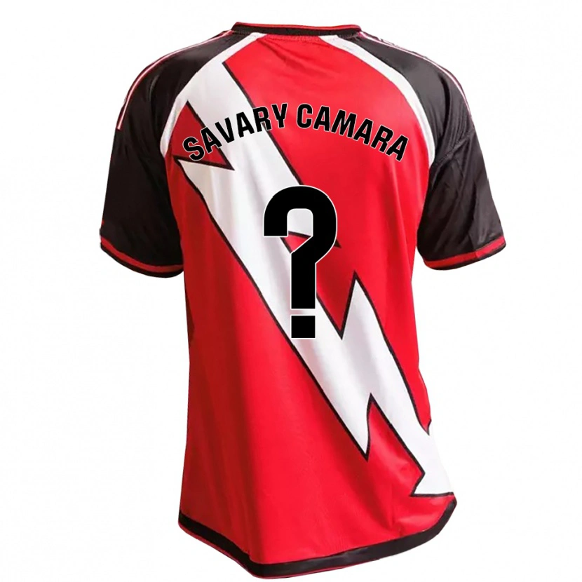 Danxen Heren Isaac Savary Camara #0 Rood Zwart Wit Uitshirt Uittenue 2026/27 T-Shirt België