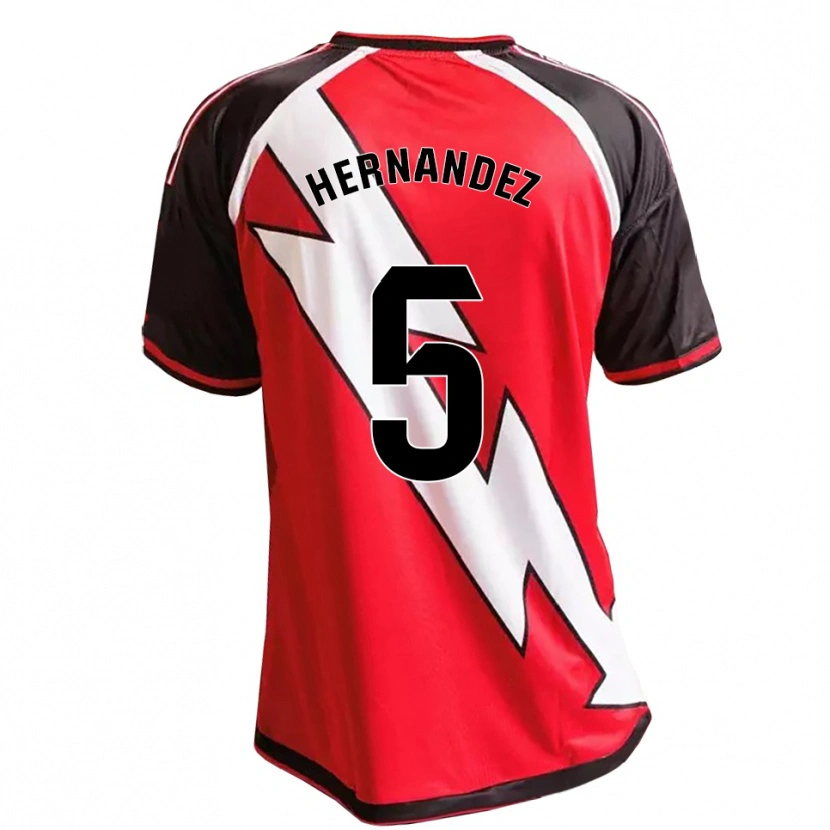 Danxen Heren Aridane Hernández #5 Rood Zwart Wit Uitshirt Uittenue 2026/27 T-Shirt België