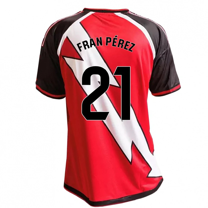 Danxen Heren Fran Pérez #21 Rood Zwart Wit Uitshirt Uittenue 2026/27 T-Shirt België