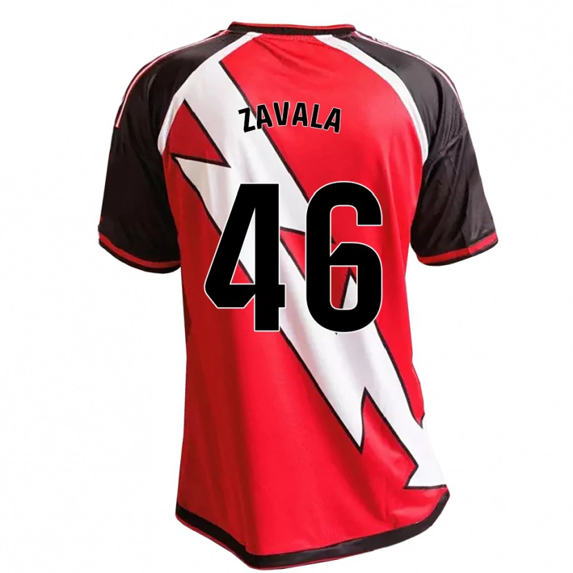 Danxen Heren Andrés Zavala #46 Rood Zwart Wit Uitshirt Uittenue 2026/27 T-Shirt België