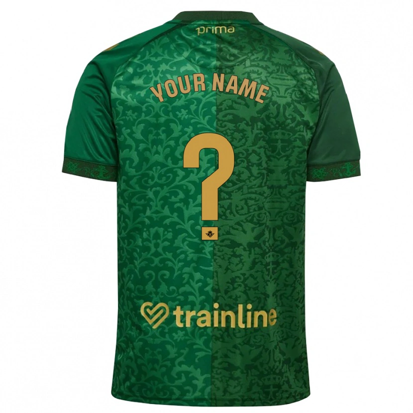 Danxen Heren Uw Naam #0 Bosgroen Donker Goudenrood Uitshirt Uittenue 2026/27 T-Shirt België