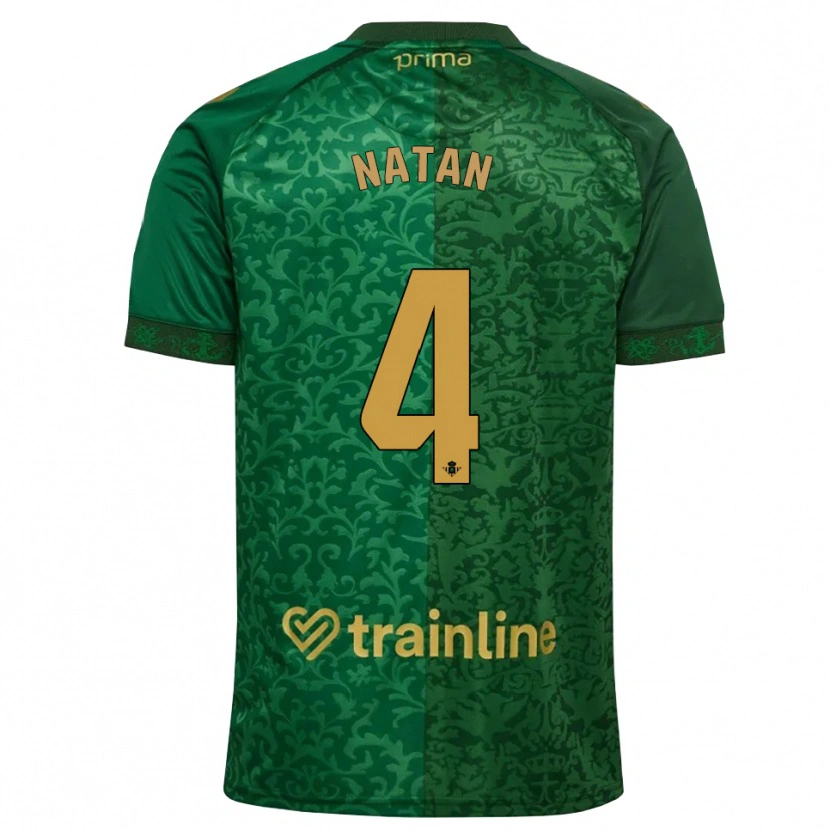 Danxen Heren Natan Bernardo De Souza #4 Bosgroen Donker Goudenrood Uitshirt Uittenue 2026/27 T-Shirt België
