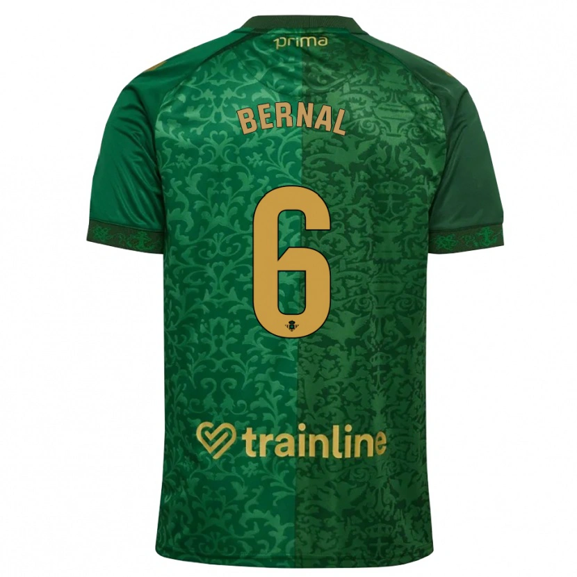Danxen Heren Facundo Bernal #6 Bosgroen Donker Goudenrood Uitshirt Uittenue 2026/27 T-Shirt België