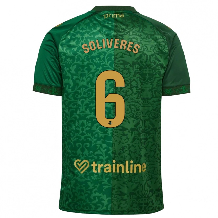Danxen Heren Gema Soliveres #6 Bosgroen Donker Goudenrood Uitshirt Uittenue 2026/27 T-Shirt België