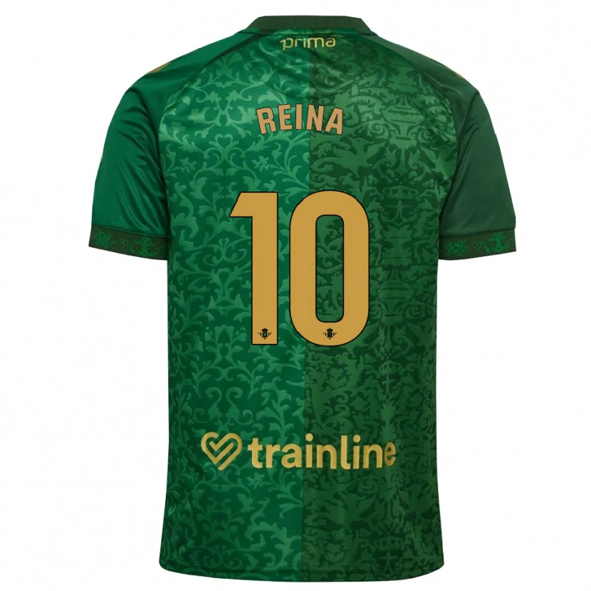 Danxen Heren Carlos Reina #10 Bosgroen Donker Goudenrood Uitshirt Uittenue 2026/27 T-Shirt België