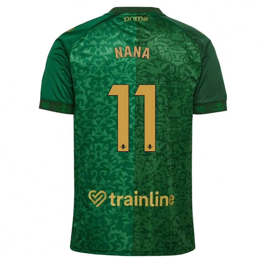 Danxen Heren Nuria Ligero Fernández #11 Bosgroen Donker Goudenrood Uitshirt Uittenue 2026/27 T-Shirt België