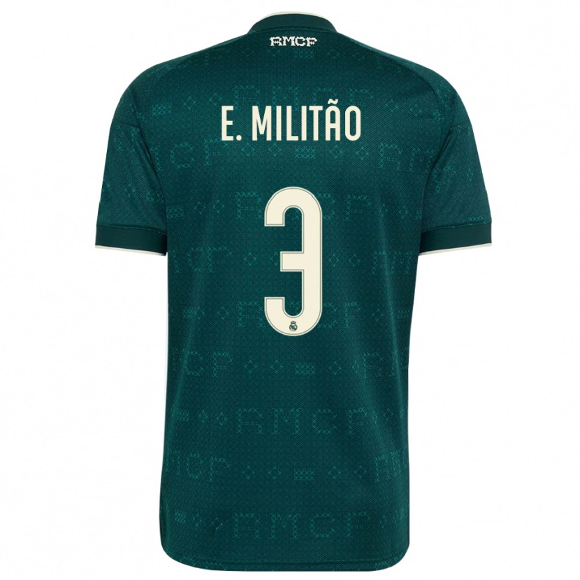 Danxen Heren Éder Militão #3 Donker Leigrijs Wit Uitshirt Uittenue 2026/27 T-Shirt België