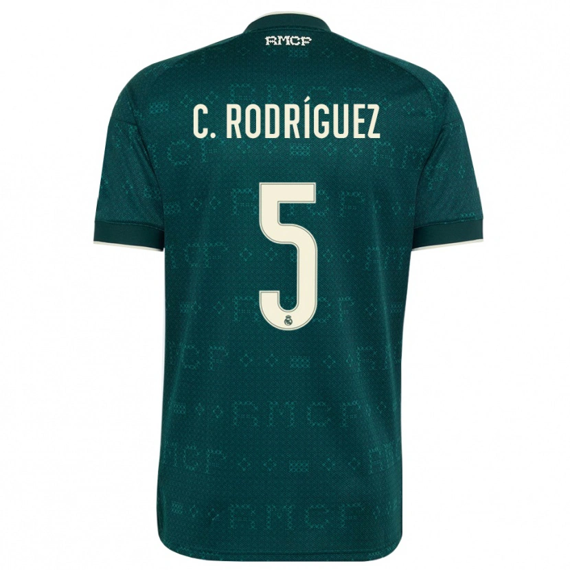 Danxen Heren Carlos Rodríguez #5 Donker Leigrijs Wit Uitshirt Uittenue 2026/27 T-Shirt België