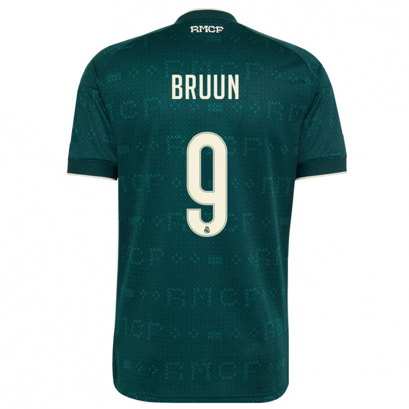 Danxen Heren Signe Bruun #9 Donker Leigrijs Wit Uitshirt Uittenue 2026/27 T-Shirt België