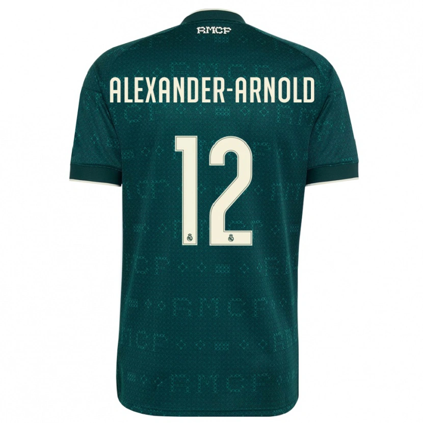 Danxen Heren Trent Alexander-Arnold #12 Donker Leigrijs Wit Uitshirt Uittenue 2026/27 T-Shirt België