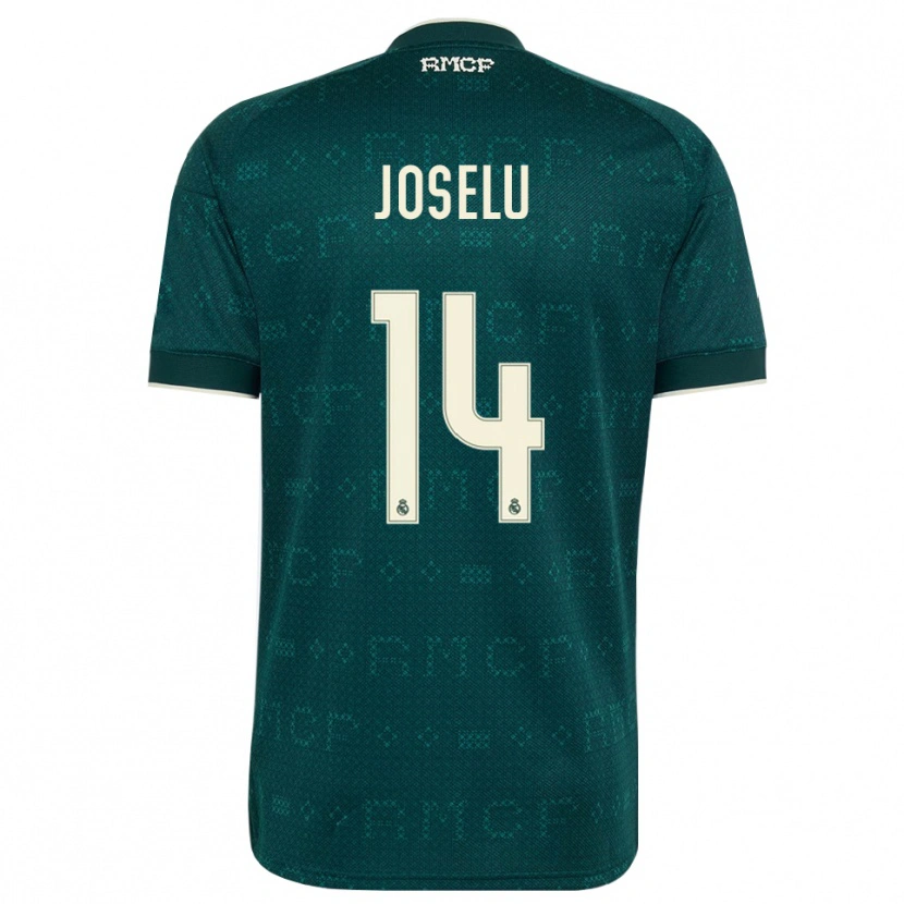 Danxen Heren Joselu #14 Donker Leigrijs Wit Uitshirt Uittenue 2026/27 T-Shirt België