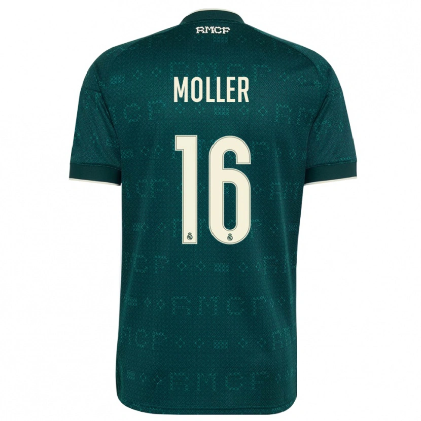 Danxen Heren Caroline Moller #16 Donker Leigrijs Wit Uitshirt Uittenue 2026/27 T-Shirt België