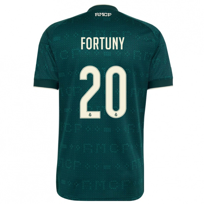 Danxen Heren Pol Fortuny #20 Donker Leigrijs Wit Uitshirt Uittenue 2026/27 T-Shirt België