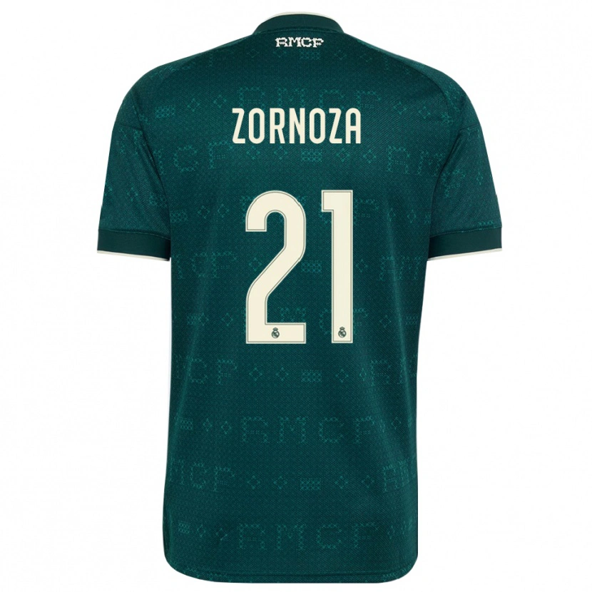 Danxen Heren Claudia Zornoza #21 Donker Leigrijs Wit Uitshirt Uittenue 2026/27 T-Shirt België