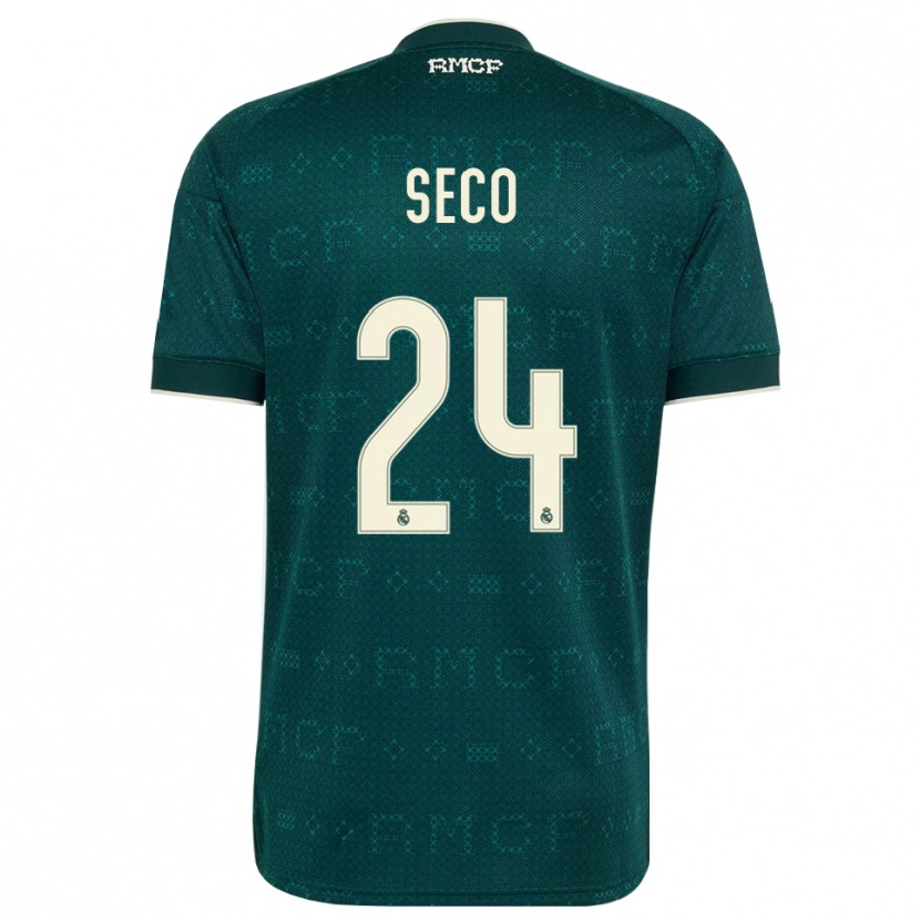 Danxen Heren Ferran Seco #24 Donker Leigrijs Wit Uitshirt Uittenue 2026/27 T-Shirt België