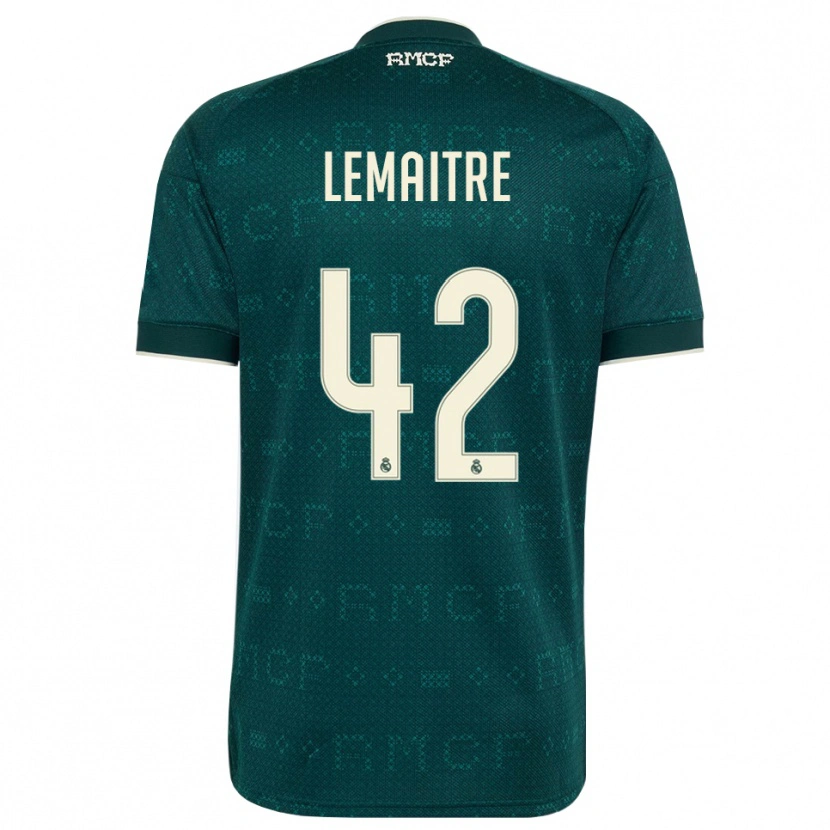 Danxen Heren Léo Lemaître #42 Donker Leigrijs Wit Uitshirt Uittenue 2026/27 T-Shirt België