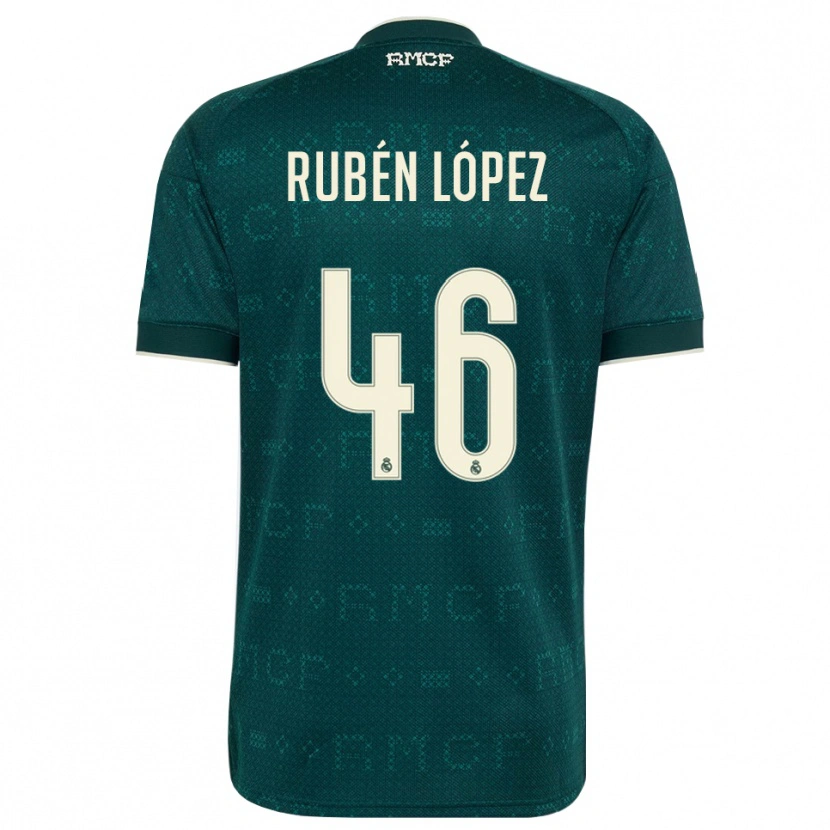 Danxen Heren Rubén López #46 Donker Leigrijs Wit Uitshirt Uittenue 2026/27 T-Shirt België