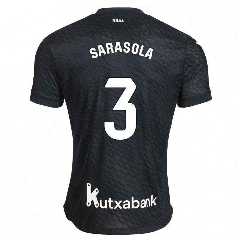 Danxen Heren Izarne Sarasola Beain #3 Zwart Wit Uitshirt Uittenue 2026/27 T-Shirt België