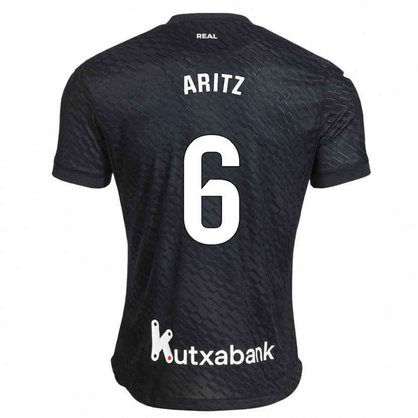 Danxen Heren Aritz Elustondo #6 Zwart Wit Uitshirt Uittenue 2026/27 T-Shirt België