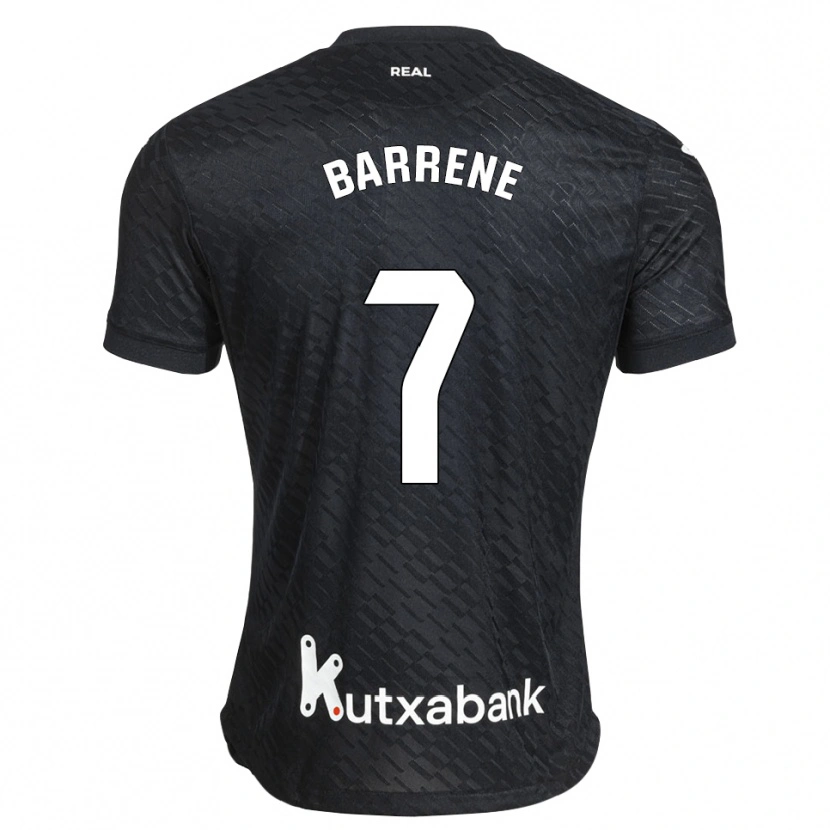 Danxen Heren Ander Barrenetxea #7 Zwart Wit Uitshirt Uittenue 2026/27 T-Shirt België