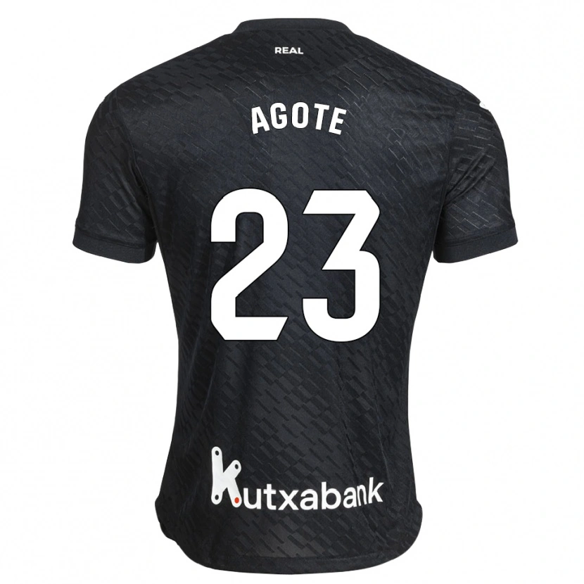 Danxen Heren Unax Agote #23 Zwart Wit Uitshirt Uittenue 2026/27 T-Shirt België