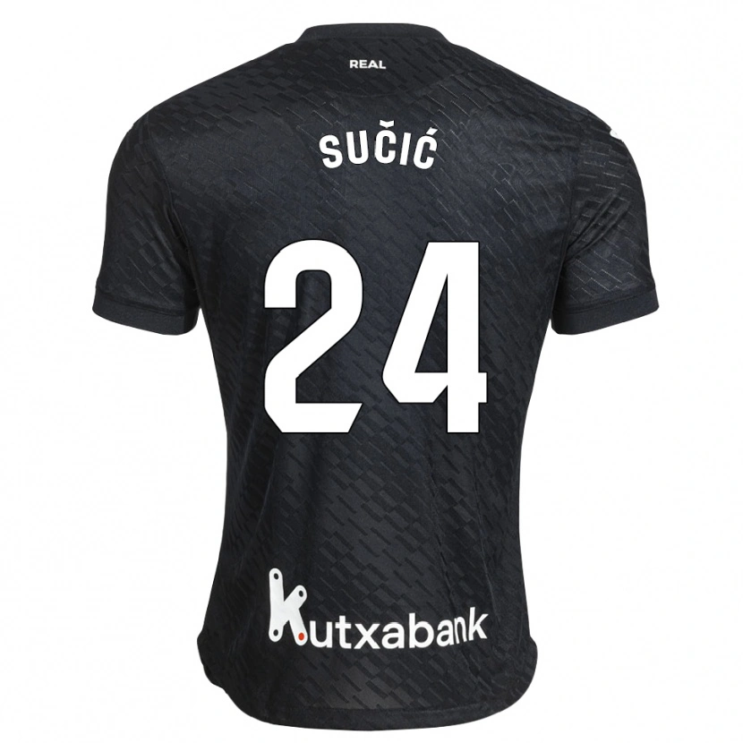 Danxen Heren Luka Sucic #24 Zwart Wit Uitshirt Uittenue 2026/27 T-Shirt België