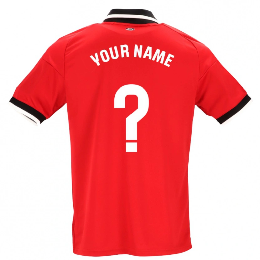 Danxen Heren Uw Naam #0 Zwart Wit Rood Uitshirt Uittenue 2026/27 T-Shirt België