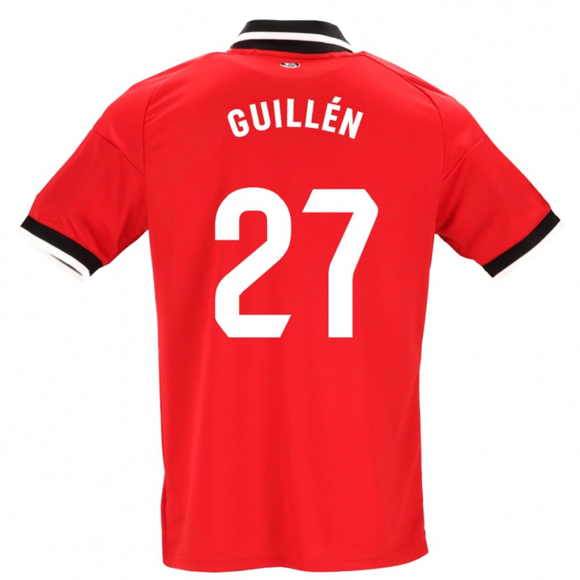 Danxen Heren Nico Guillén #27 Zwart Wit Rood Uitshirt Uittenue 2026/27 T-Shirt België