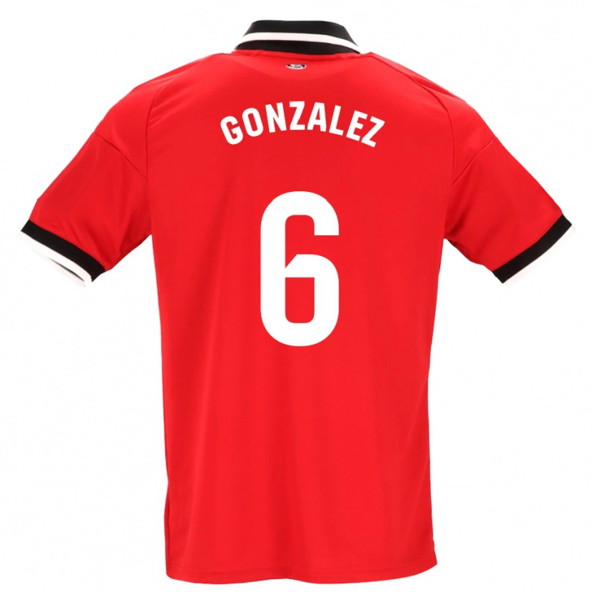 Danxen Heren Pamela González #6 Zwart Wit Rood Uitshirt Uittenue 2026/27 T-Shirt België
