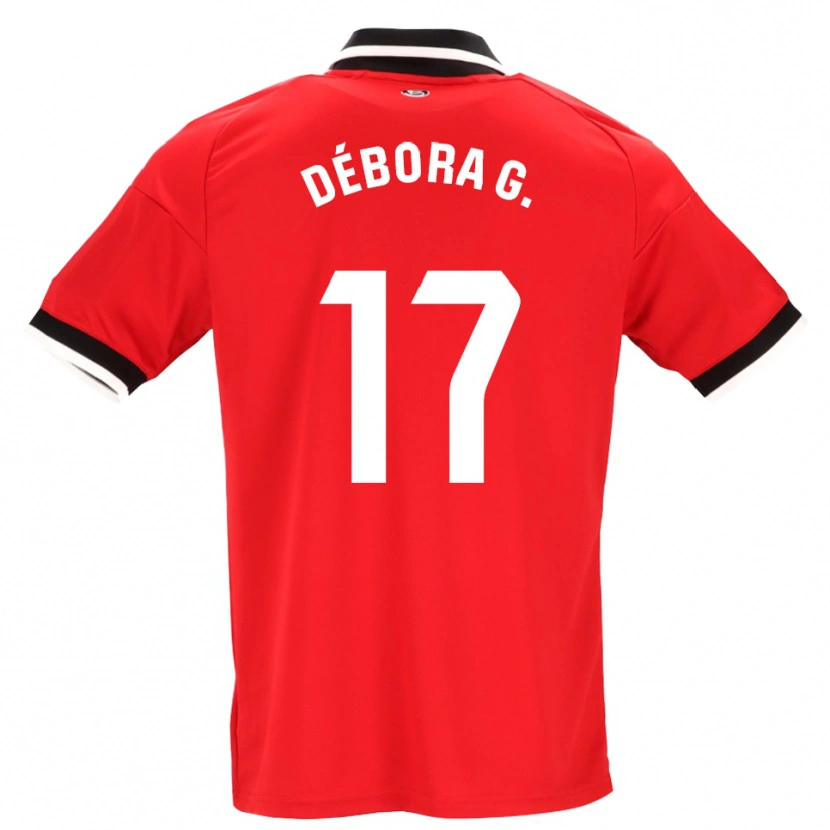Danxen Heren Débora García Mateo #17 Zwart Wit Rood Uitshirt Uittenue 2026/27 T-Shirt België